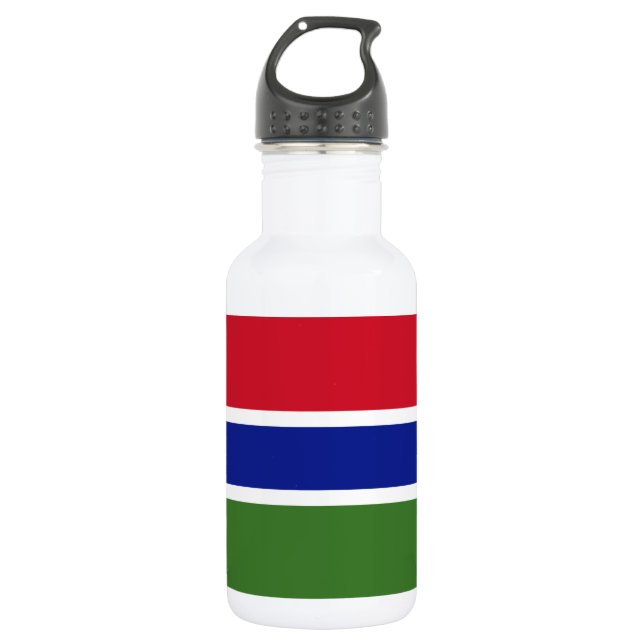 Bouteille D'eau Drapeau de la Gambie (Devant)