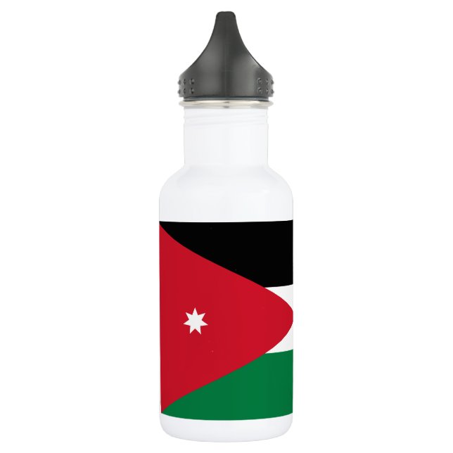 Bouteille D'eau Drapeau de la Jordanie (Gauche)