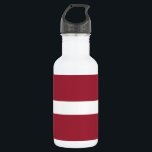 Bouteille D'eau Drapeau de la Lettonie<br><div class="desc">Drapeau patriotique de la Lettonie.</div>