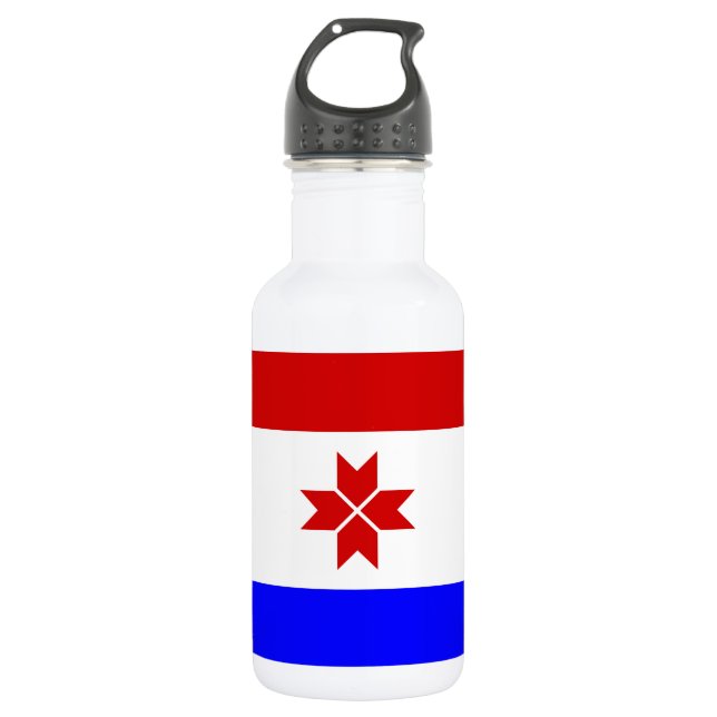 Bouteille D'eau Drapeau de la Mordovie (Devant)