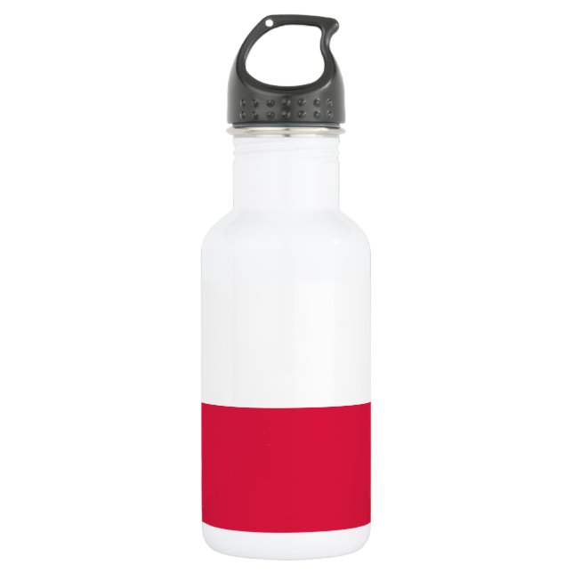 Bouteille D'eau Drapeau de la Pologne (Devant)