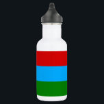 Bouteille D'eau Drapeau de la République de Carélie<br><div class="desc">Drapeau patriotique de la République de Carélie</div>