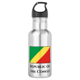 Bouteille D'eau Drapeau de la République du Congo