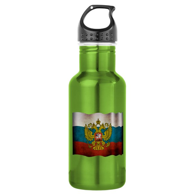 Bouteille D'eau Drapeau de la Russie (Devant)