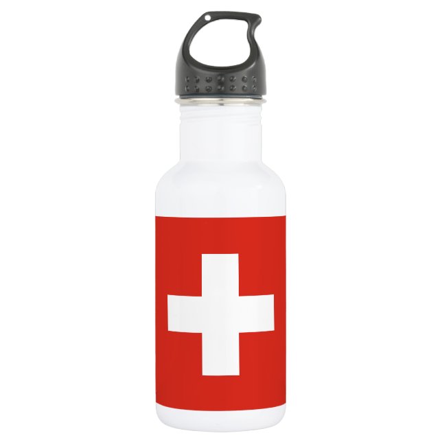 Bouteille D'eau Drapeau de la Suisse (Devant)