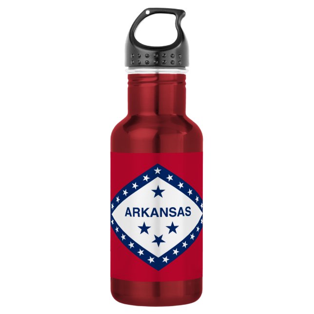 Bouteille D'eau Drapeau de l'Arkansas (Devant)