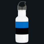 Bouteille D'eau Drapeau de l'Estonie<br><div class="desc">Drapeau patriotique de l'Estonie</div>