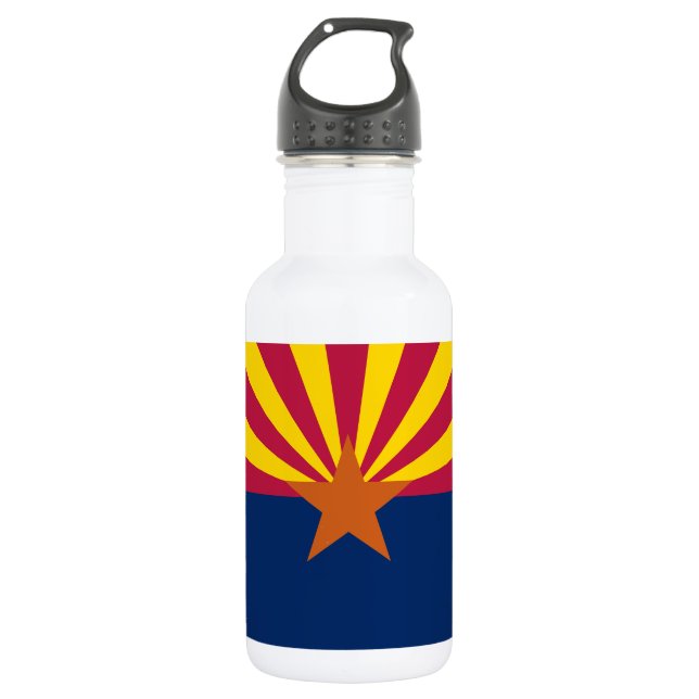 Bouteille D'eau Drapeau de l'État de l'Arizona (Devant)