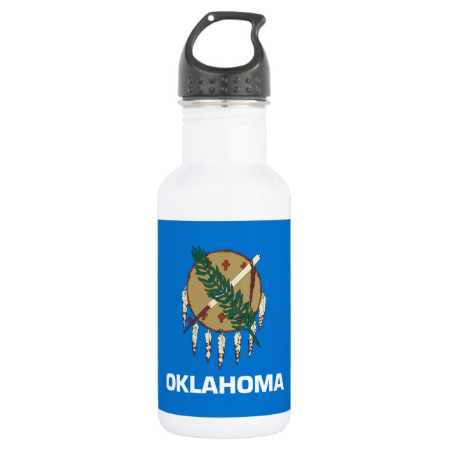 Bouteille D'eau Drapeau de l'État de l'Oklahoma (Devant)