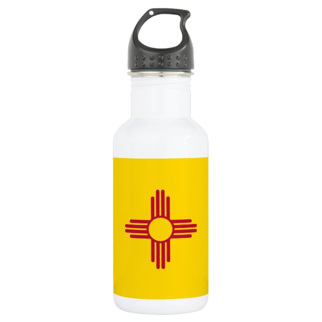 Bouteille D'eau Drapeau de l'État du Nouveau-Mexique (Devant)