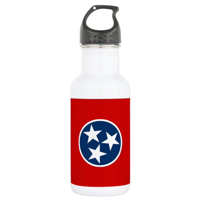Bouteille D'eau Drapeau de l'État du Tennessee (Devant)