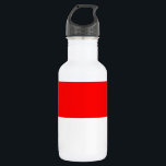 Bouteille D'eau Drapeau de l'Indonésie<br><div class="desc">Drapeau patriotique de l'Indonésie.</div>