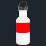 Bouteille D'eau Drapeau de l'Indonésie<br><div class="desc">Drapeau patriotique de l'Indonésie.</div>