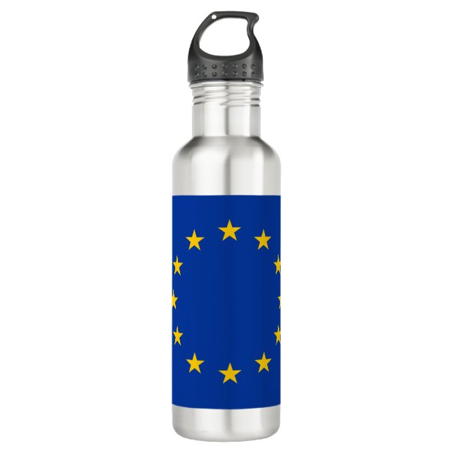 Bouteille D'eau Drapeau de l'Union européenne (UE) (Europe) (Devant)