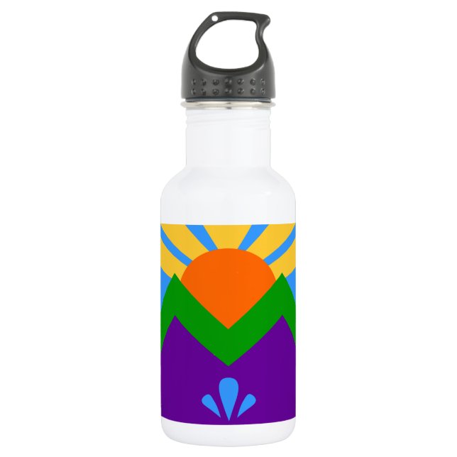 Bouteille D'eau Drapeau de Manitou Springs sur Liberty Bottle (Devant)