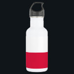 Bouteille D'eau Drapeau de Pologne<br><div class="desc">Drapeau patriotique de Pologne.</div>