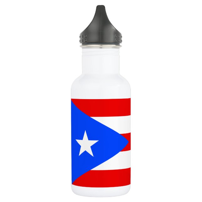 Bouteille D'eau Drapeau de Porto Rico (Gauche)