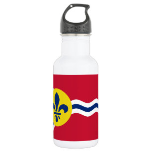 Bouteille D'eau Drapeau de Saint-Louis sur Liberty Bottle