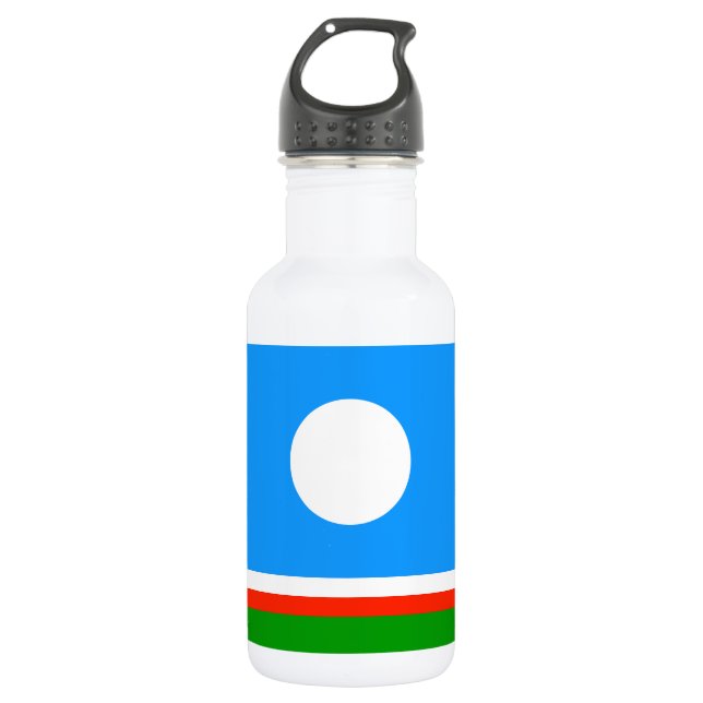 Bouteille D'eau Drapeau de Sakha (Devant)