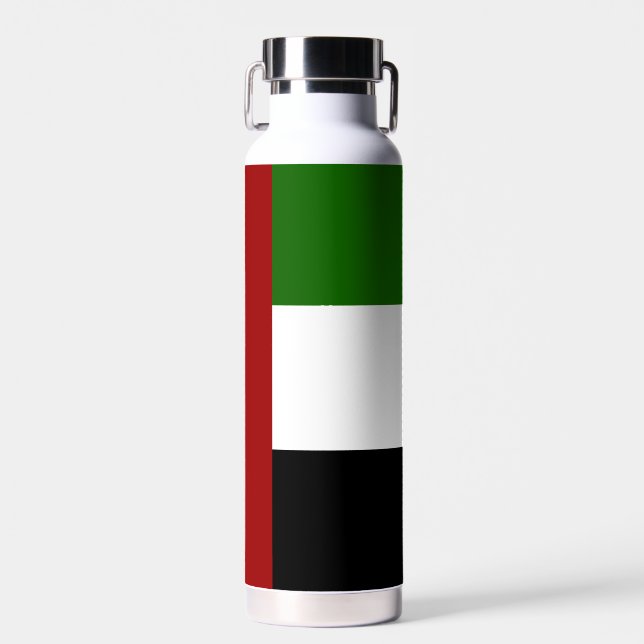 Bouteille D'eau Drapeau des Émirats arabes unis (Avant)