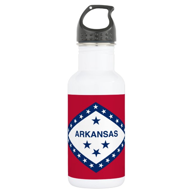 Bouteille D'eau Drapeau d'État de l'Arkansas (Devant)