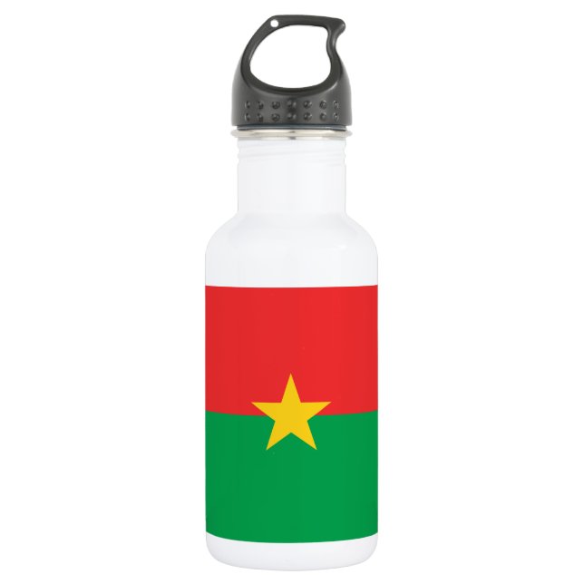Bouteille D'eau Drapeau du Burkina Faso patriotique (Devant)