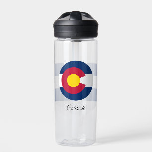 Bouteille D'eau Drapeau du Colorado, États-Unis patriotiques, Colo