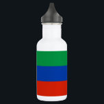 Bouteille D'eau Drapeau du Daghestan<br><div class="desc">Drapeau patriotique du Daghestan.</div>