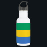 Bouteille D'eau Drapeau du Gabon<br><div class="desc">Drapeau patriotique du Gabon.</div>
