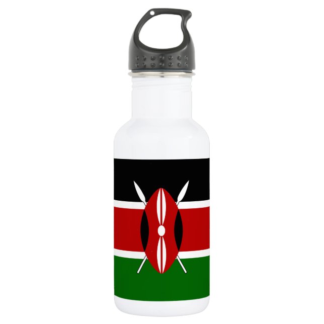 Bouteille D'eau Drapeau du Kenya (Devant)