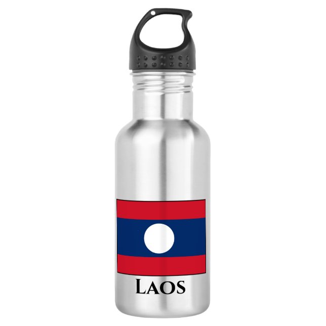 Bouteille D'eau Drapeau du Laos (Devant)