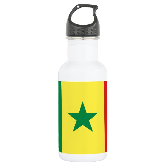 Bouteille D'eau Drapeau du Sénégal (Devant)