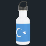 Bouteille D'eau Drapeau du Turkestan oriental Ouyghur<br><div class="desc">Drapeau du Turkestan oriental Ouyghur</div>