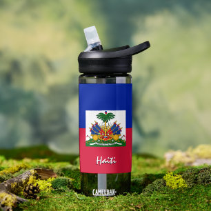 Bouteille D'eau Drapeau haïtien, patriotique Drapeau haïtien