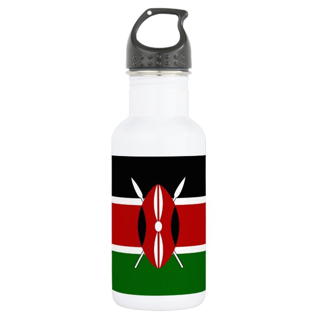 Bouteille D'eau Drapeau Kenya Liberty Bottle (Devant)