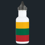 Bouteille D'eau Drapeau Lituanie<br><div class="desc">Drapeau patriotique de Lituanie.</div>