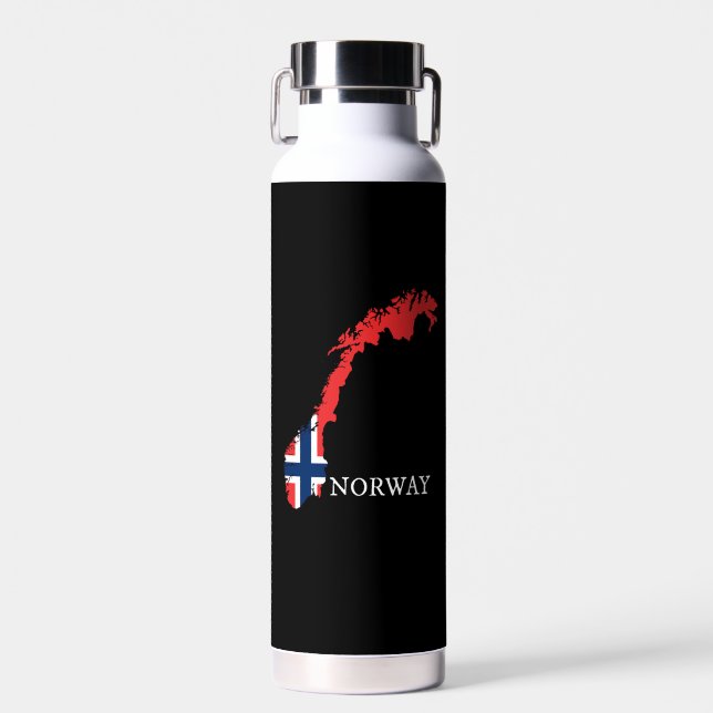 Bouteille D'eau Drapeau Norvège - Norvège (Avant)