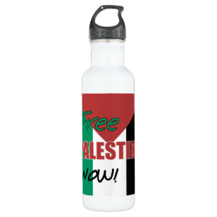 Bouteille D'eau Drapeau palestinien libre