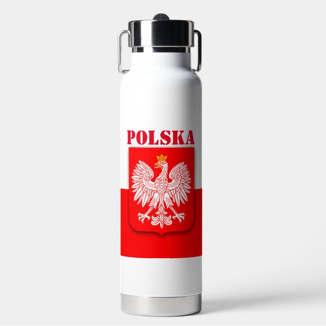 Bouteille D'eau Drapeau Polska Patriotic Football Soccer (Salle de sport)
