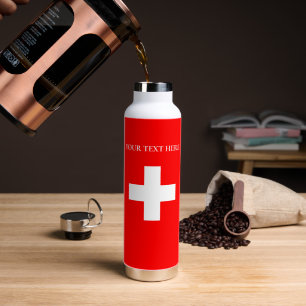 Bouteille D'eau Drapeau suisse personnalisé Schweiz Suisse Europe