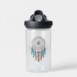 Bouteille D'eau Dreamcatcher bleu et Brown Sweet Dreams