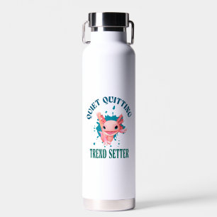 Bouteille D'eau Drôle Axolotl Rose Paramètre de Tendance d'Abandon
