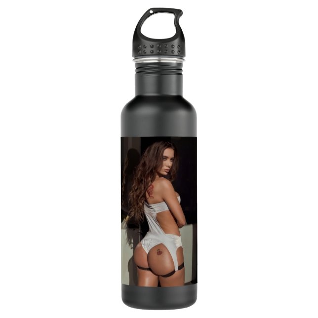 Bouteille D'eau Drôle Cadeau Lana Rhoades mignonne Hommes d'amour (Devant)