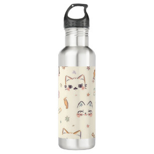 Bouteille D'eau Drôle Cat Meow Motif de dessin