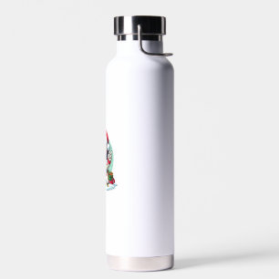 Bouteille D'eau Drôle de main de la paix Shih Tzu lumières de Noël