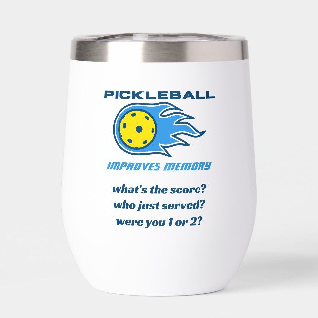 Bouteille d'eau drôle de Pickleball améliore la mé (Arrière)