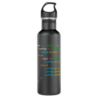 Bouteille D'eau Drôle Java Programmer Coffee Coding Cadeau Pour Co