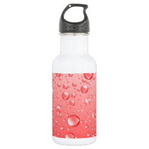 Bouteille D'eau Droplets rouges