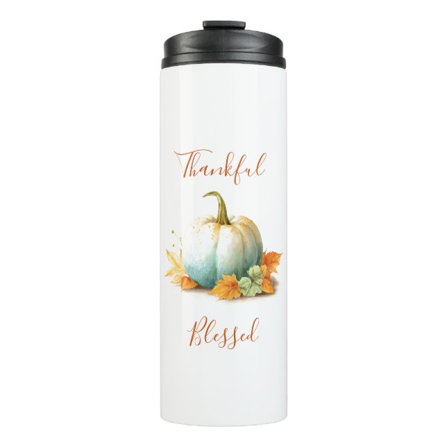 Bouteille d'eau du Citrouille de Thanksgiving | Co (Devant)