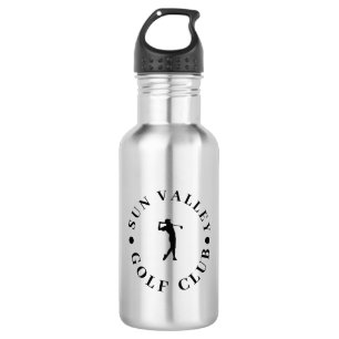 Bouteille d'eau du Golf Club avec Typographie
